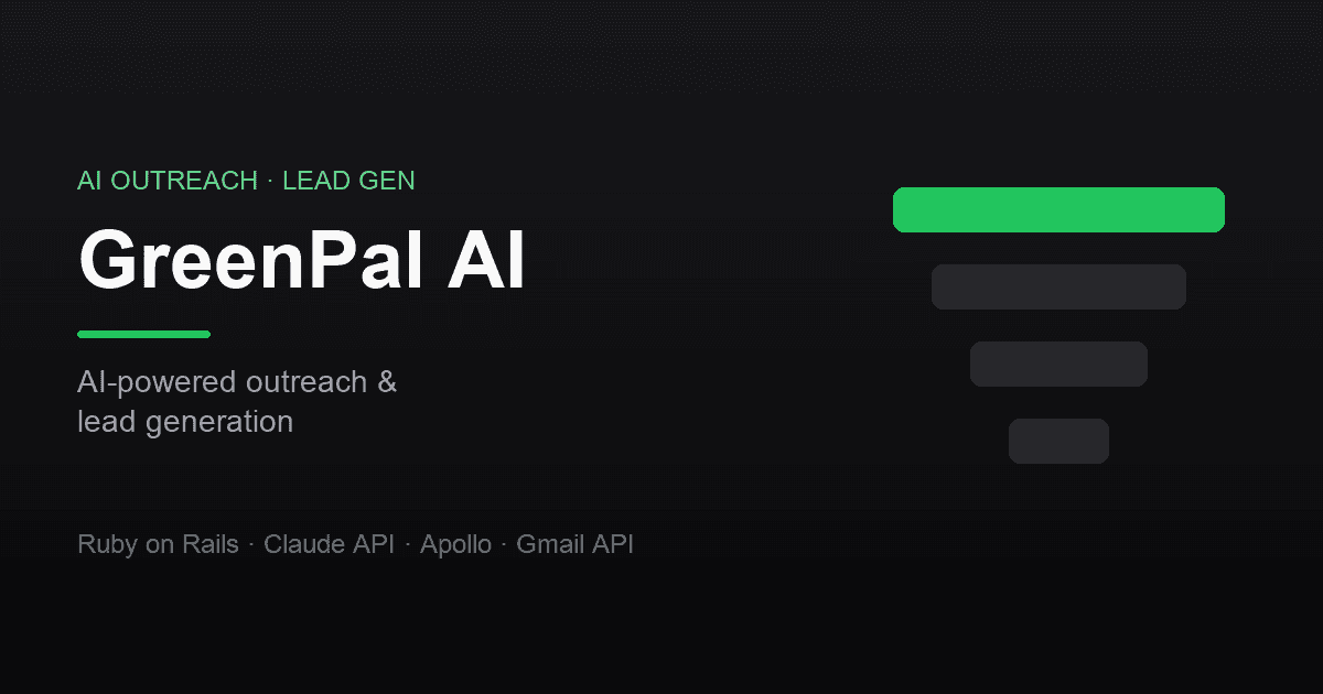 GreenPal AI Outsourcing Tool